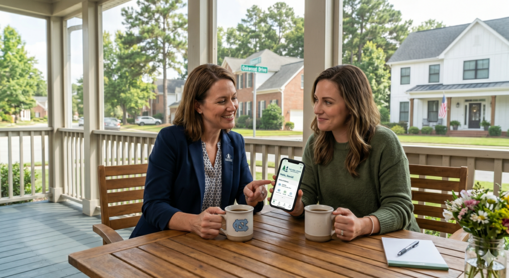 homeowner discussing auto insurance myths and 2026 coverage limits with a local expert.